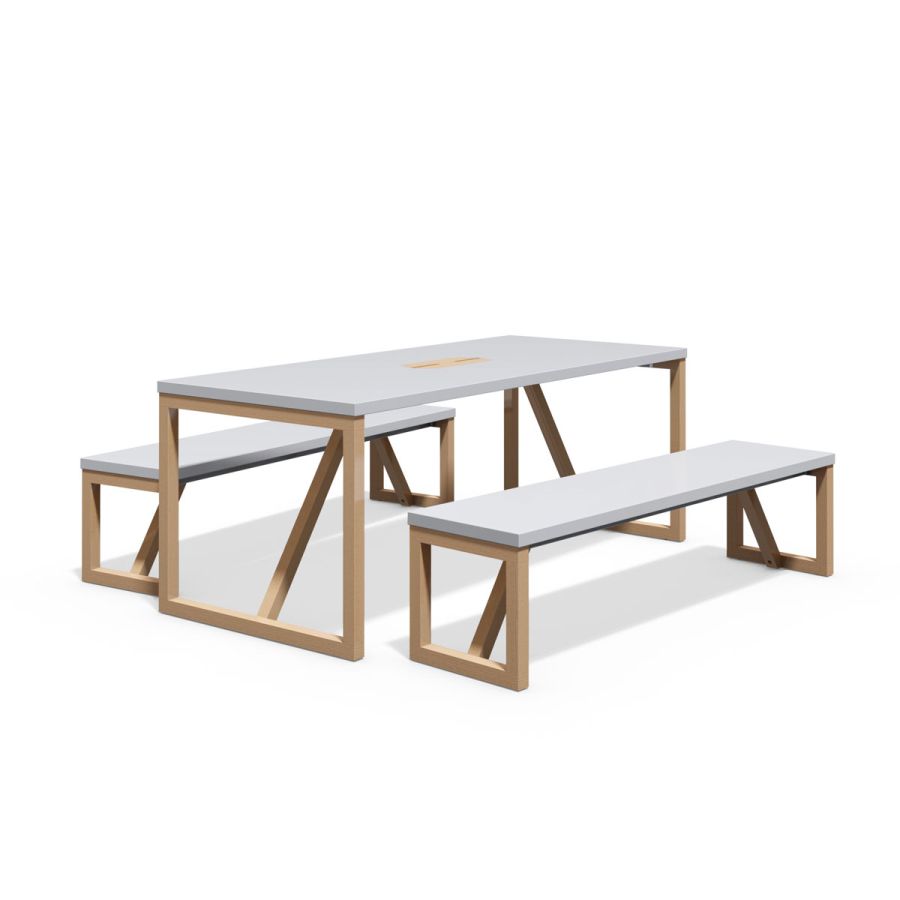 Block Wood Table