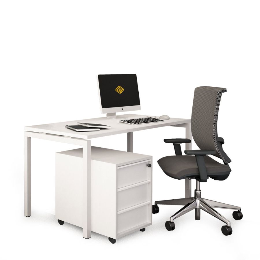 Nova U White Office Desks