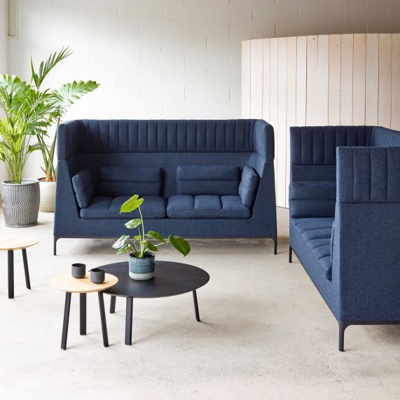 famine Brave Green Haven High Back Sofa | Privacy Work Lounge Sofa Solutions | Furnify